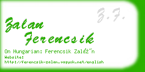 zalan ferencsik business card